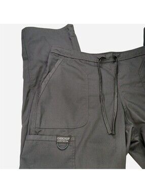 Cherokee Workwear Revolution Scrub Pants M Medium Pewter Gray Drawstring